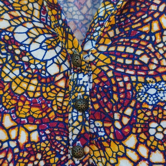 STUNNING MAEVE by Anthropologie STAINED GLASS Blouse Women's Size Small - Picture 2 of 7